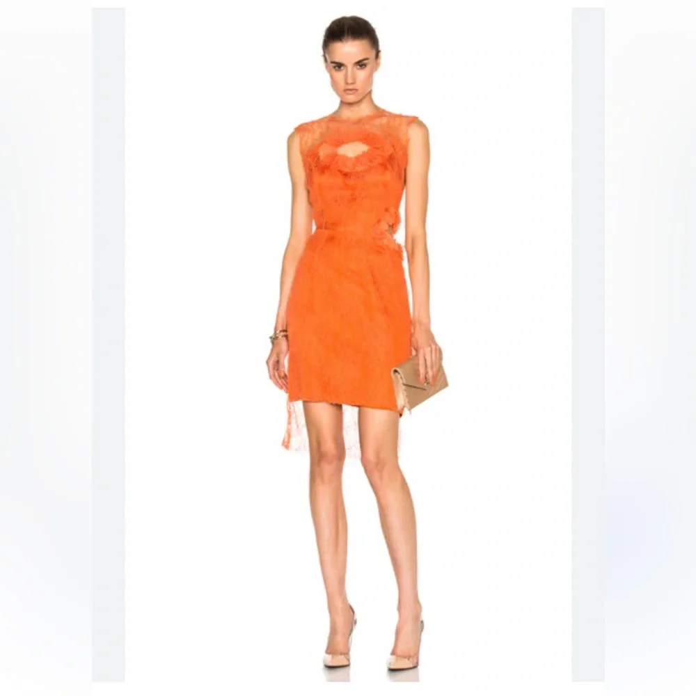 PREEN BY THORNTON BREGAZZI Lace Cutout‎ Hadid Dress Size XS